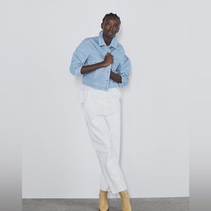 Zara# blue jeans jacket